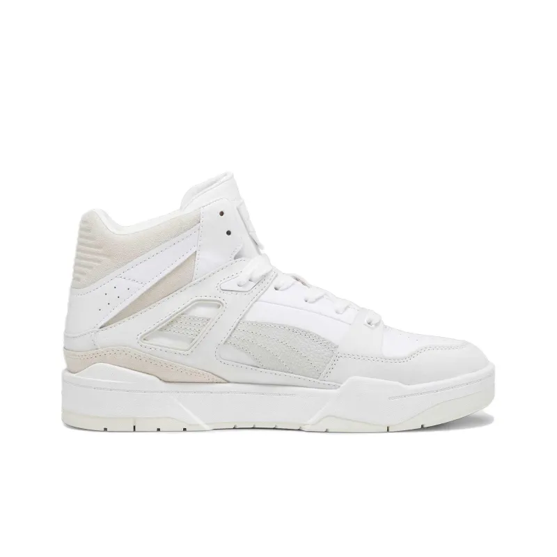 PUMA Slipstream Hi Lux II Anti-Slip Wear-Resistant High-Top Skateboard Shoes Unisex White-1