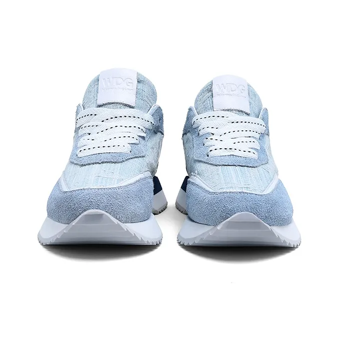 Wdg Anti Slip And Wear Resistant Height Increasing Low Top Chunky Sneakers Unisex Gray-3