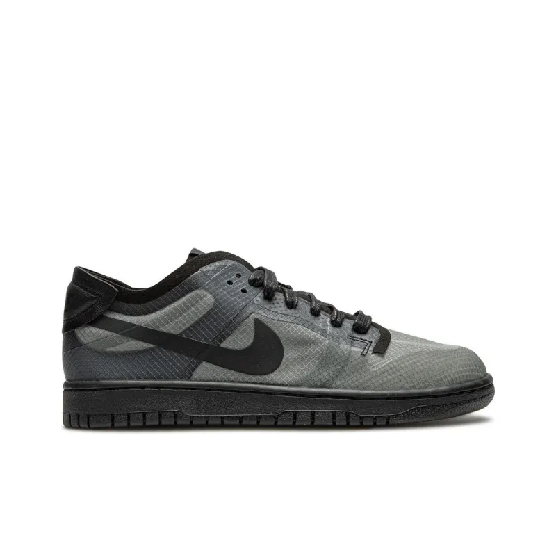 OFF-WHITE x Nike Dunk Anti-Slip Wear-Resistant Low-Top Skateboard Shoes Men's Black Gray-1