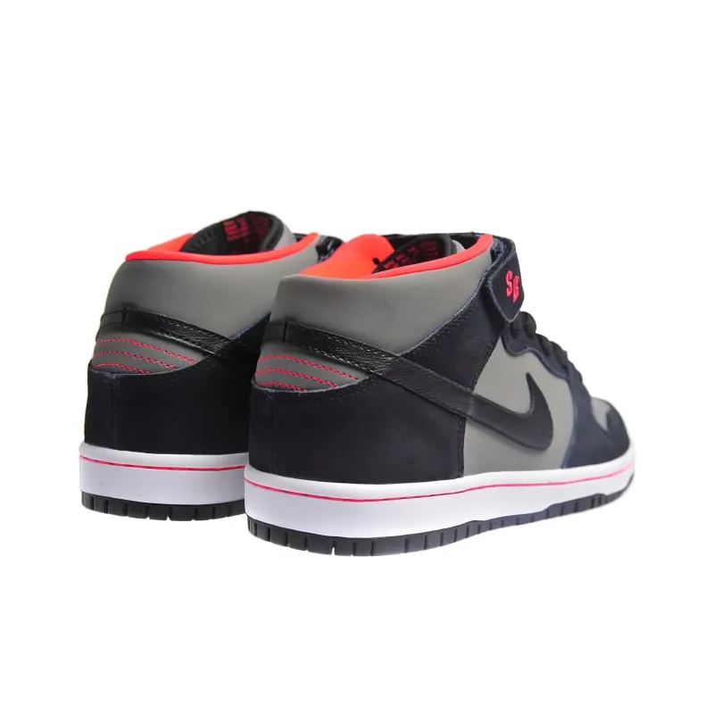 Nike Sb Dunk Mid Black Medium Grey-2