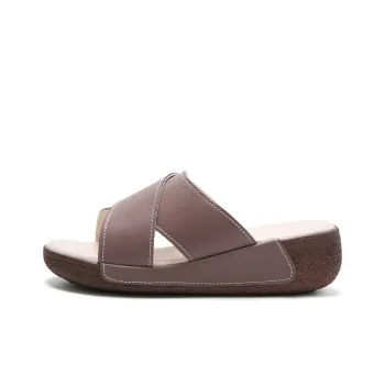 Reivanti Slip-Resistant Slide Slippers Women's Cameo Brown