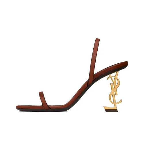 SAINT LAURENT Opyum Leather Sandals