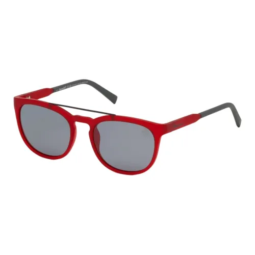 Timberland Injection-Molded Aviator Sunglasses Men's Red