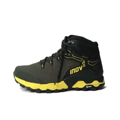 INOV-8 Hiking / Trekking Shoes Men Mid-Top Olive/yellow