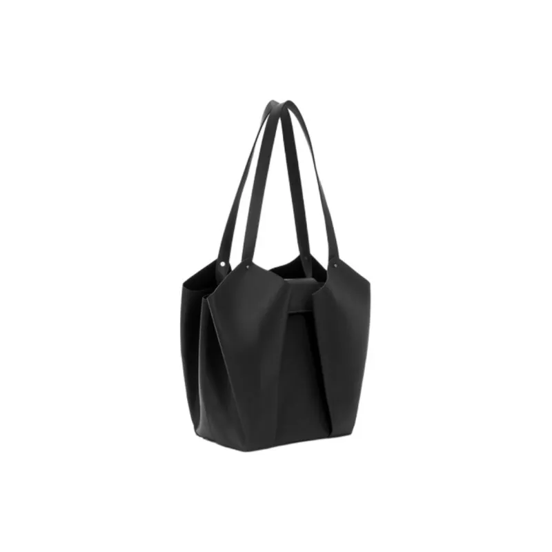 Folli Follie Synthetic Leather Handbag Shoulder Bag Unisex Black-1