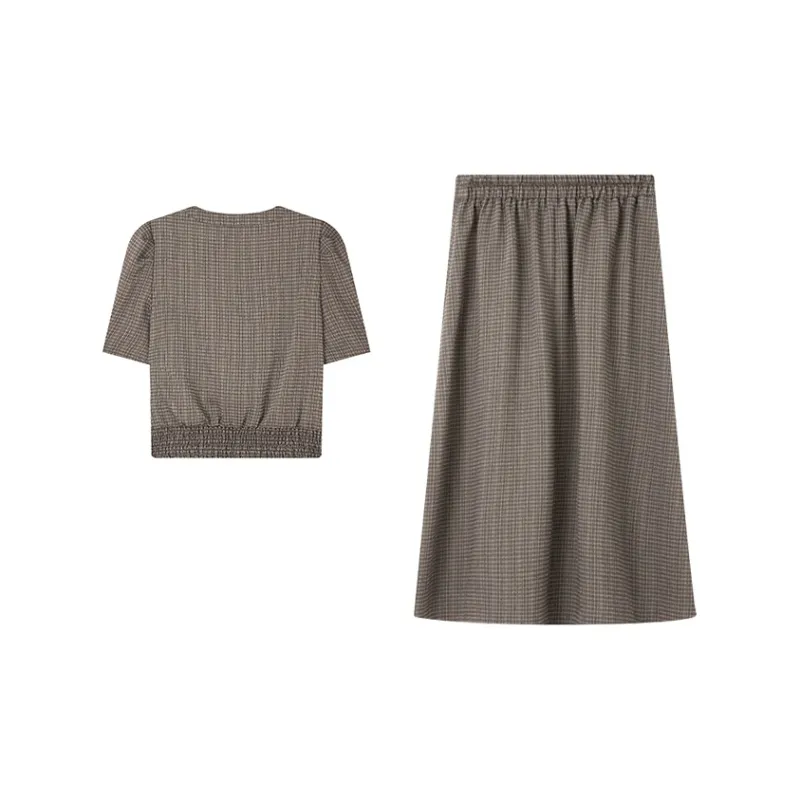 LOUISY AO Skirt Set Women's Gray+Gray-1