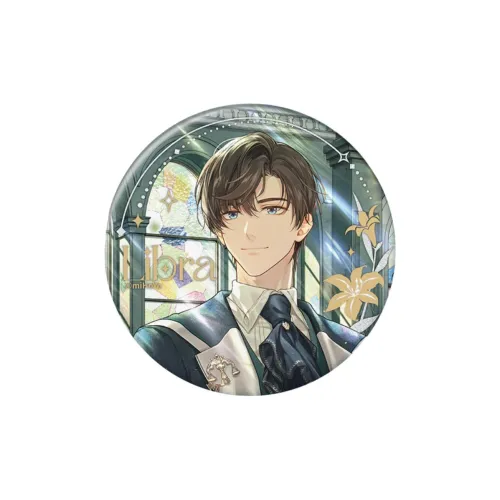 MIHOYO Book Of Undetermined Events Spring Color Collection Tinplate Left Ruan Birthday Badges