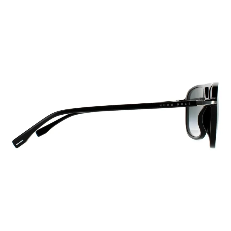 HUGO BOSS Plastic Aviator Sunglasses Men's Black-3