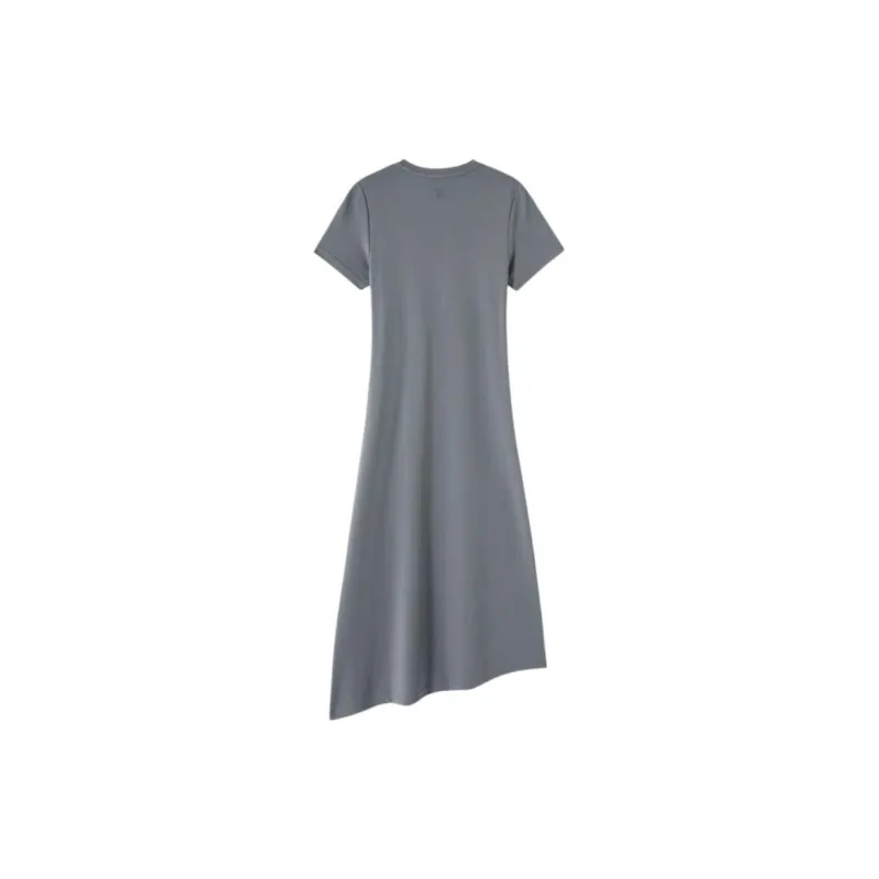 GAP Short Sleeved Dress Women's Charcoal Gray-1