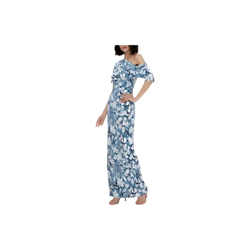 Diane Von Furstenberg Short Sleeved Dress Women's Blue-2