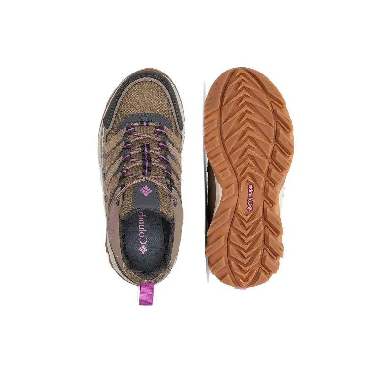 Columbia Anti Slip Wear Resistant Low Top Hiking Shoes Women's Brown-4