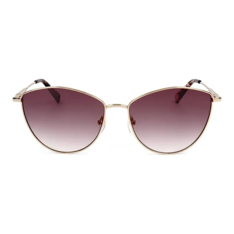 LONGCHAMP Butterfly Sunglasses Women's Gold-1