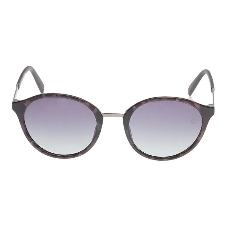Timberland Plastic Metal Oval Sunglasses Women's Black-1