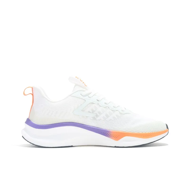 KVIV Cushioning Anti Slip And Wear Resistant Breathable Coverage Low Top Running Shoes Unisex White-2