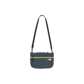 THE NORTH FACE Nylon Shoulder Bag, Crossbody Bag Regular Unisex Gray Green