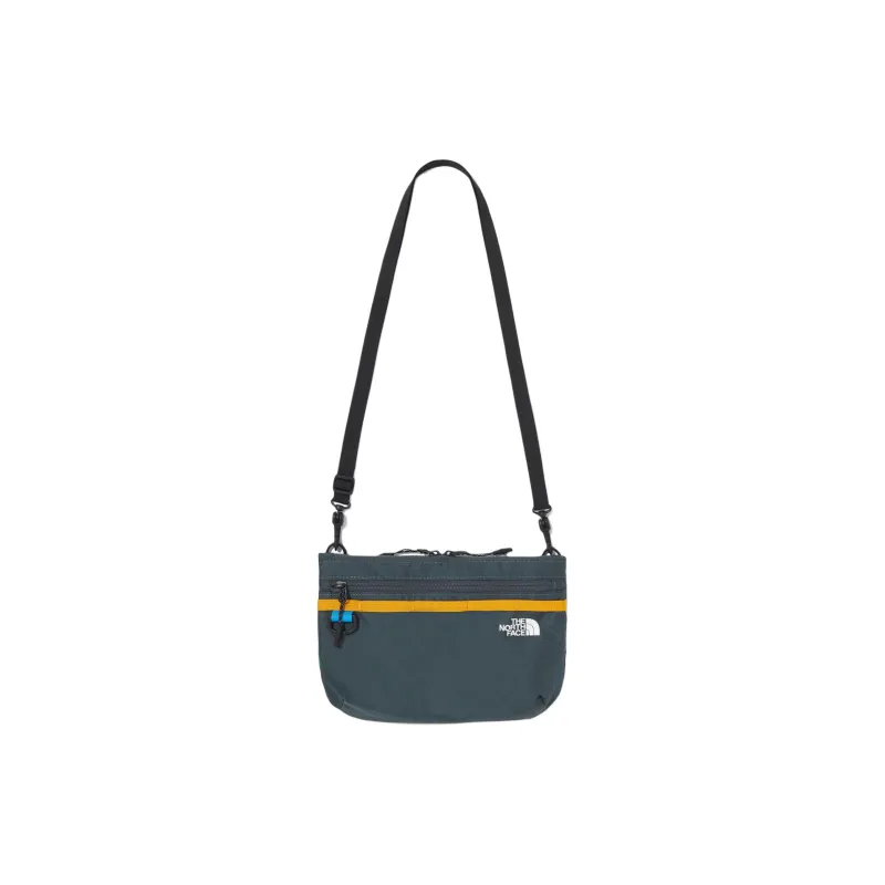 THE NORTH FACE Nylon Shoulder Bag, Crossbody Bag Regular Unisex Gray Green-0