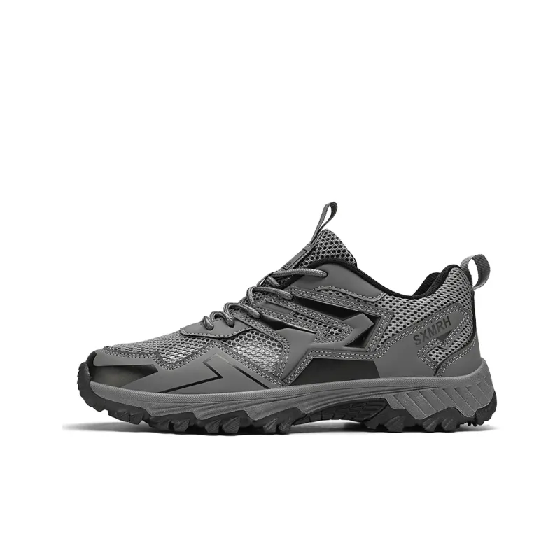 Binary Cushioning Abrasion Resistant Lightweight Breathable Slip Resistant Low Top Outdoor Shoes Men's Dark Gray-0
