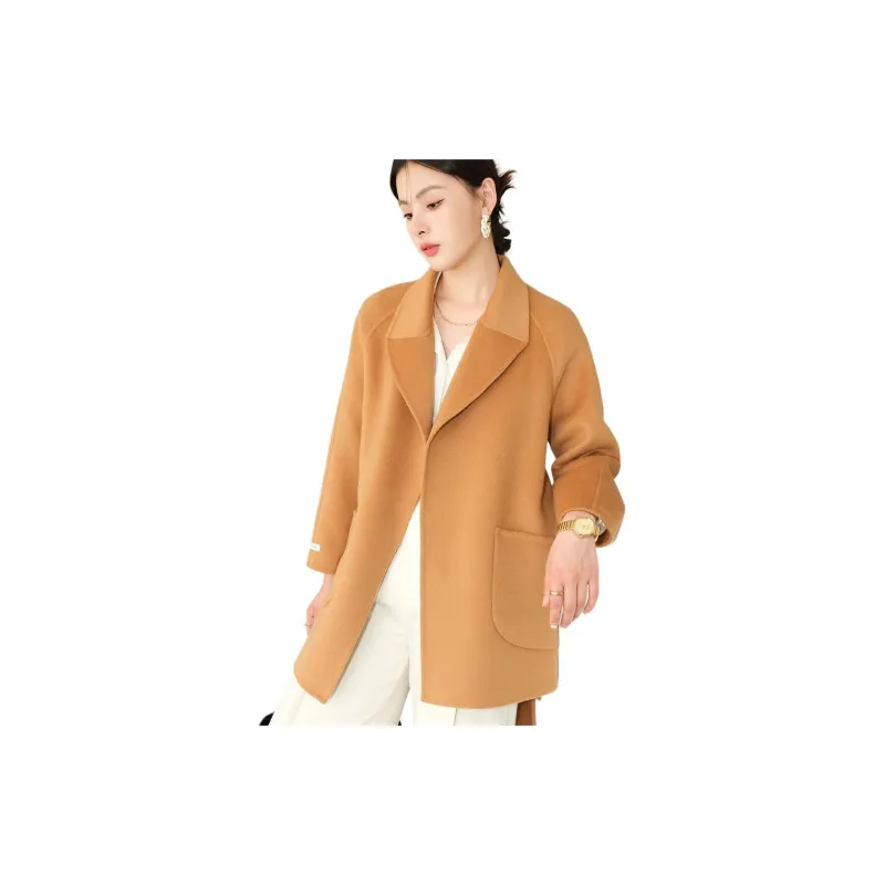 Emodues Coats Women's Camel-2