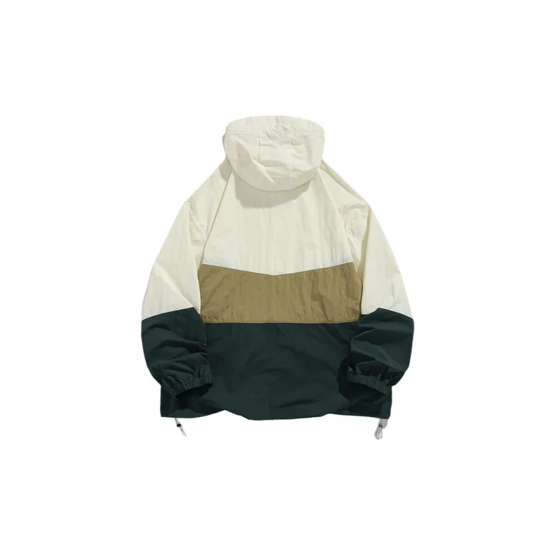 Jeep UPF50+Thin Breathable Solid Color Drawstring Hooded Sun Protection Clothing Unisex-3