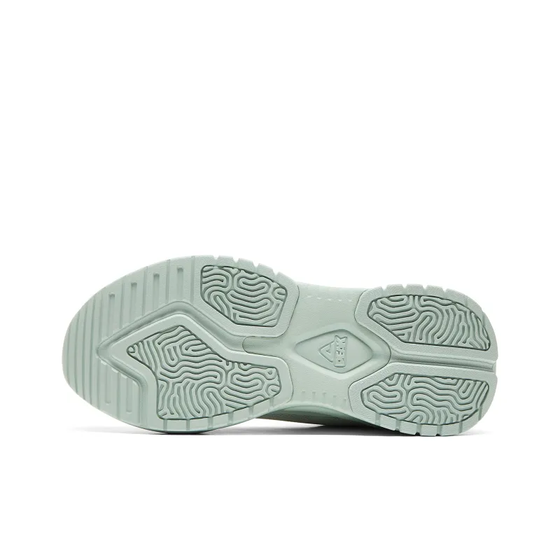 PEAK Cushioned Wear Resistant Breathable Slip Resistant Low Top Casual Shoes Women's Pea Green-5