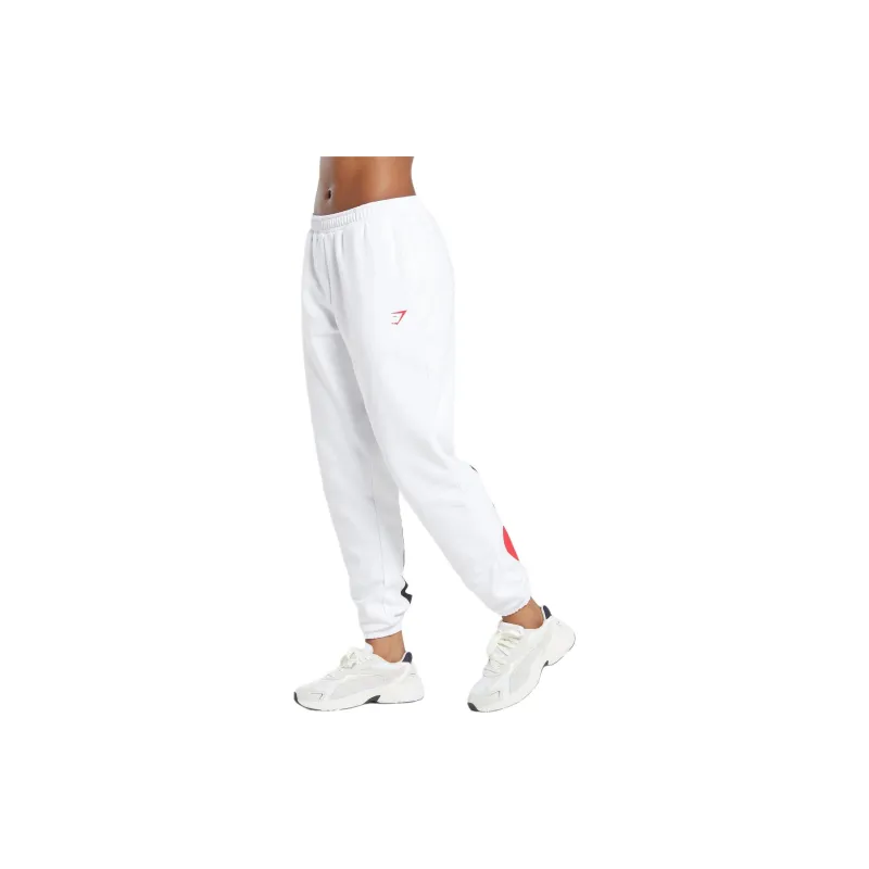GYMSHARK Knitted Sports Pants Women's White-2