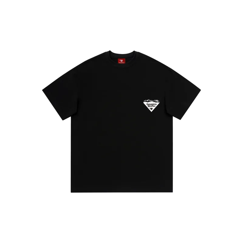 AQUAPROS T Shirts Unisex Black-1