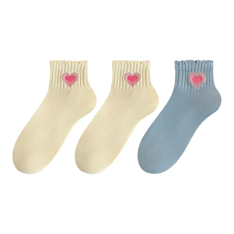 XXLLG Spring And Fall Short Socks Women's 3 Pack-8