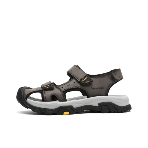 TRUMPPIPE Beach Sandals Men Gray