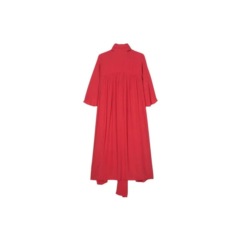 BIMBA Y LOLA SS24 Short-Sleeved Dresses Women's Coral Red-1