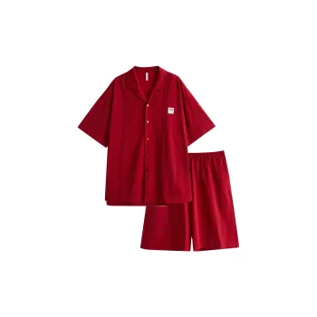 Same Language Pajama Set Men's Touc Red