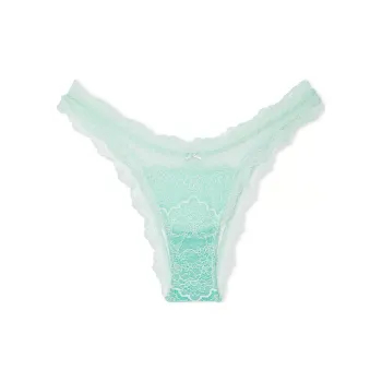 Victoria's Secret DREAM ANGELS Daisy Chain Embroidery Brazilian Panty / CW Underpants Women's 1 Pack Light Green