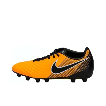 Nike HG Rubber Short Studs Cushioning Anti-Slip And Wear-Resistant Soccer Shoes Men's Orange Black