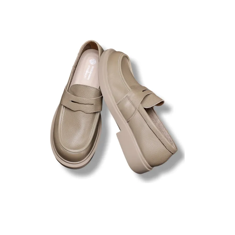 Brounvanm Loafers Men Apricot-4
