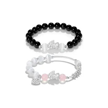 Putuo Mountain People Obsidian Jade Bracelets Unisex