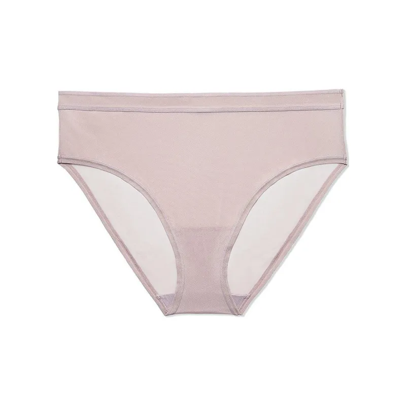 Victoria's Secret CURVY COUTURE Sheer Mesh High Cut Brief PantyBark Underpants Women's 1 Pack Light Purple-0