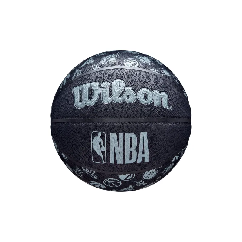 NBA PU Basketball Multicolor Black Size 7 Training Unisex-0