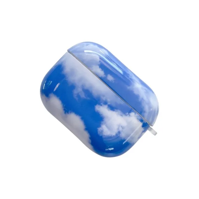 CORBELLATI Suitable For Apple Airpods 1/2/3/pro1/2 TPU Blue Sky And White Clouds Headphone Cases-5