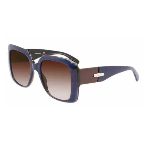 LONGCHAMP Acetate Butterfly Sunglasses Women's Blue