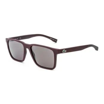 LACOSTE Polycarbonate Acetate Square Sunglasses Men's Brown