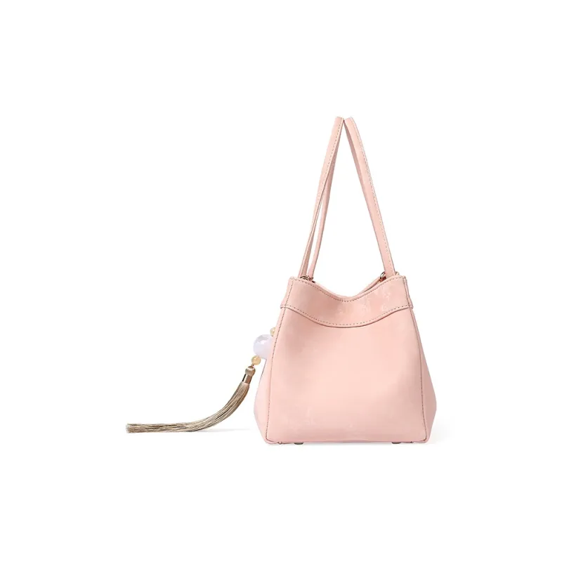 TUCANO PU Shoulder Bag, Crossbody Bag, Handbag Regular Women's Silver/Girly Pink-14