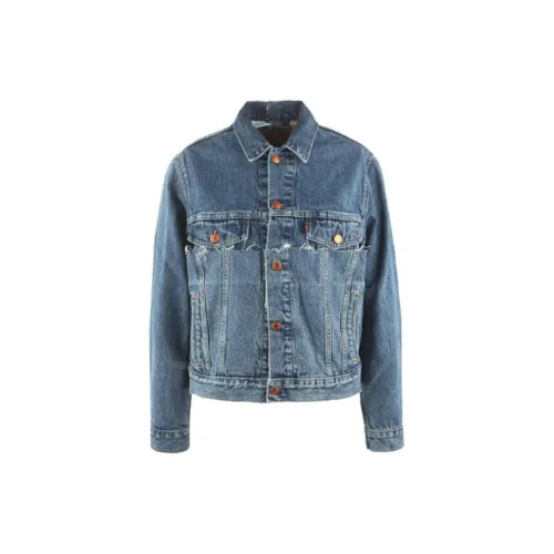 Vetements Denim Jackets Men Blue