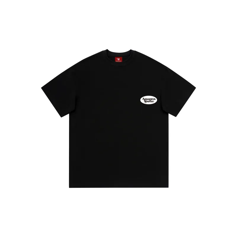 AQUAPROS T Shirts Unisex Black-1
