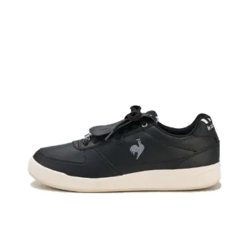 Le Coq Sportif x DESCENTE GOLF Series Cushioning Breathable Low-Top Golf Shoes Unisex Black White