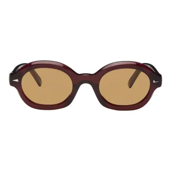 Retrosuperfuture Oval Sunglasses Men's Red