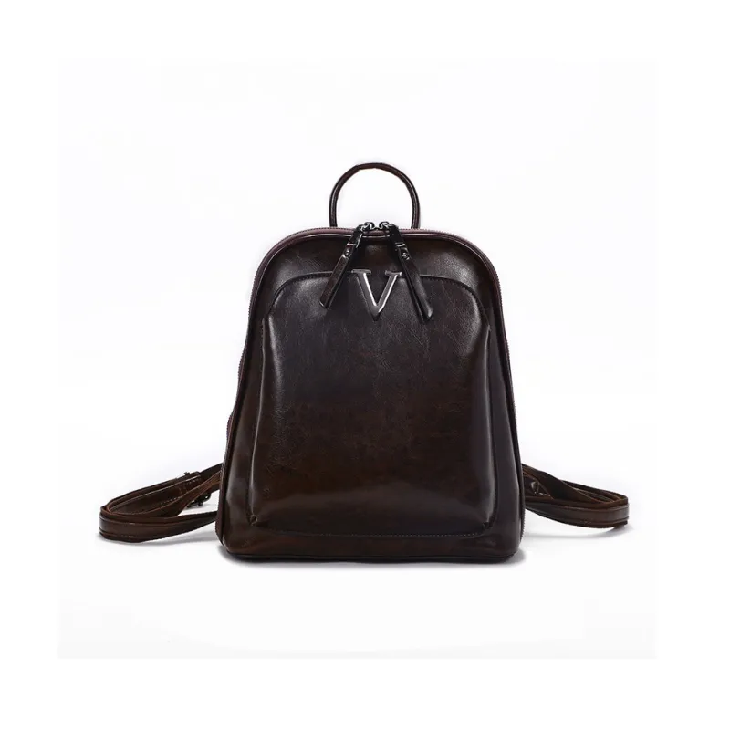 H YXIANG Cow Leather Backpack Women's-4
