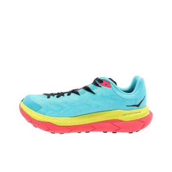 HOKA ONE ONE Cushioning Slip Resistant Low Top Casual Running Shoes Unisex Blue Yellow