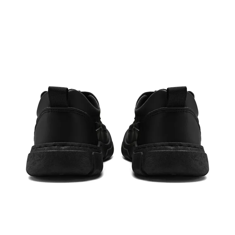 Binary Slip Resistant, Abrasion Resistant, Waterproof, And Breathable Lightweight Low Top Casual Shoes Men's Black-5