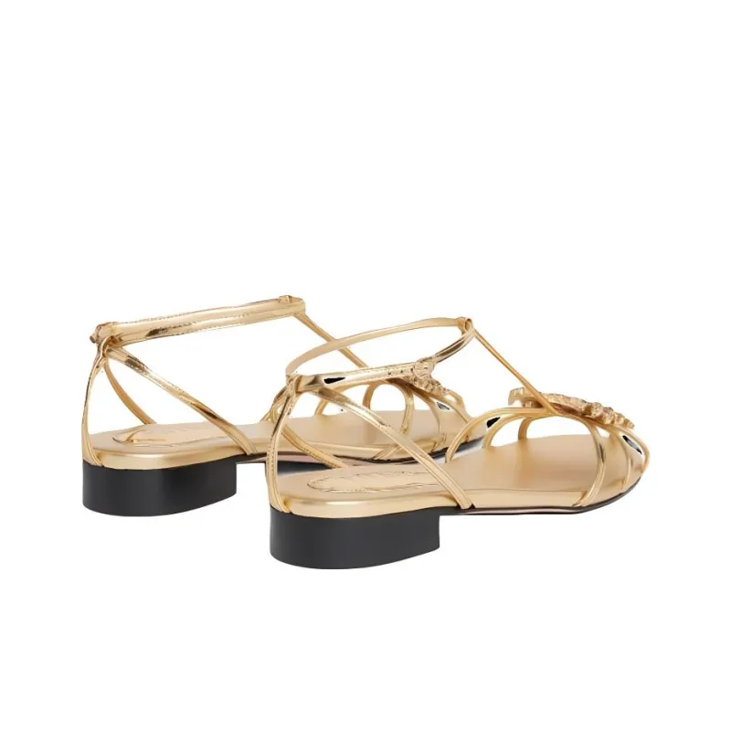 PIFERI Maggio Flat Crystal-embellished Sandals Women's-3