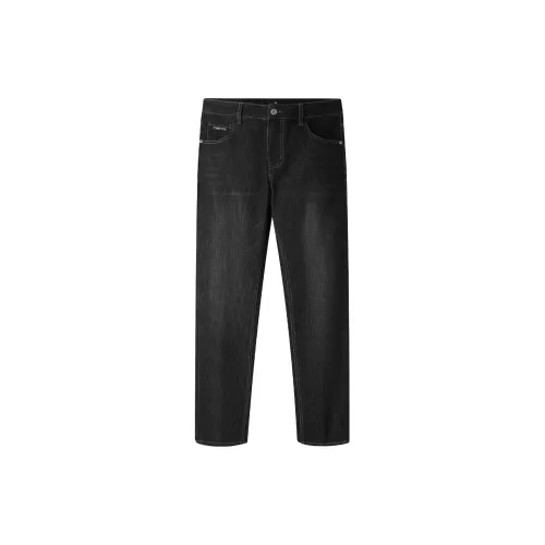 HLA Jeans Men Black Bull Transition Color Dark 4B