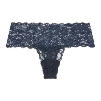 Victoria's Secret PINK/COSABELLA Mid-Rise Thong/Navy Blue Underpants Women's 1 Pack Marine Blue